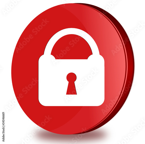 Security glossy icon