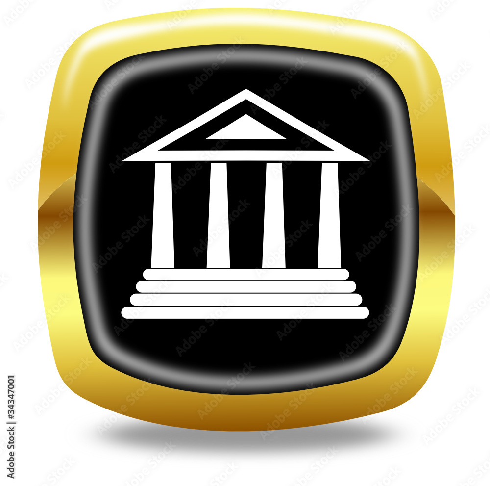 Museum glossy icon Museum glossy icon