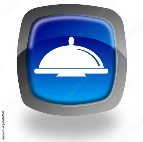 Restaurant glossy icon