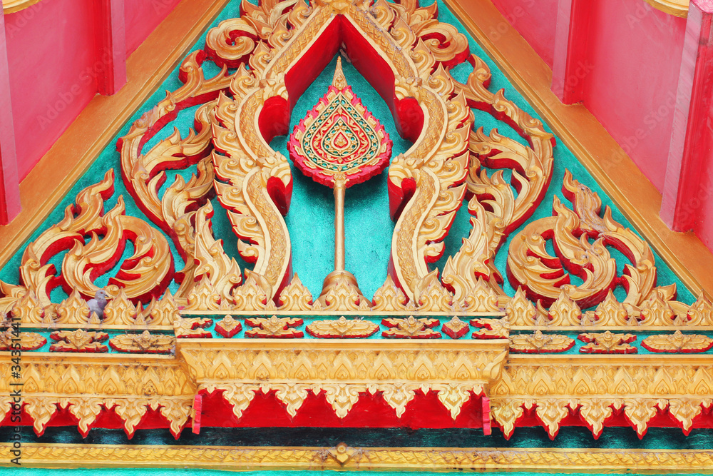Naklejka premium Buddhist temple, Thailand.