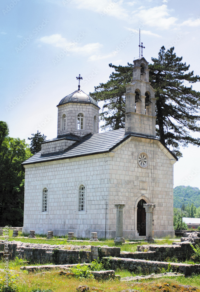 Orthodox court church in Cetinje, Montenegro
