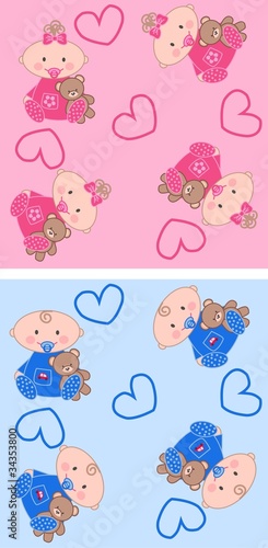 seamless baby pattern