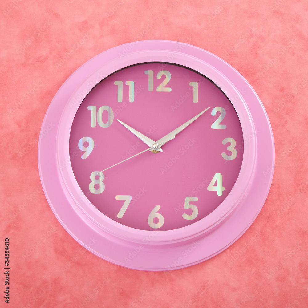 pink clock pink clock