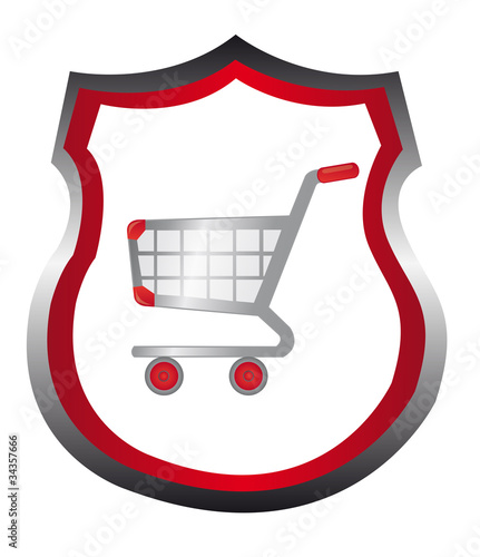 shopping cart emblem
