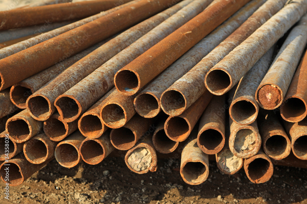 rusty steel tube rusty steel tube