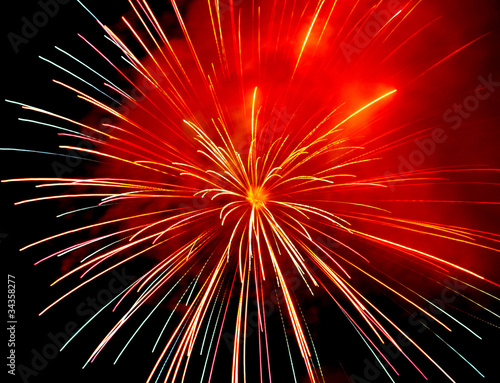 Fireworks over Iowa July 2011