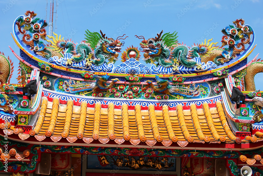 Fototapeta premium Chinese temple, Thailand.