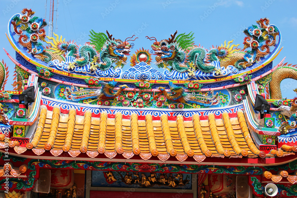 Fototapeta premium Chinese temple, Thailand.