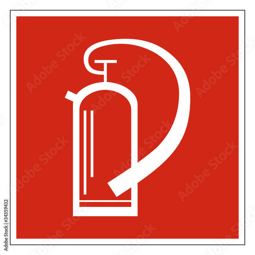 Feuerlöscher Zeichen Symbol Brandschutzzeichen