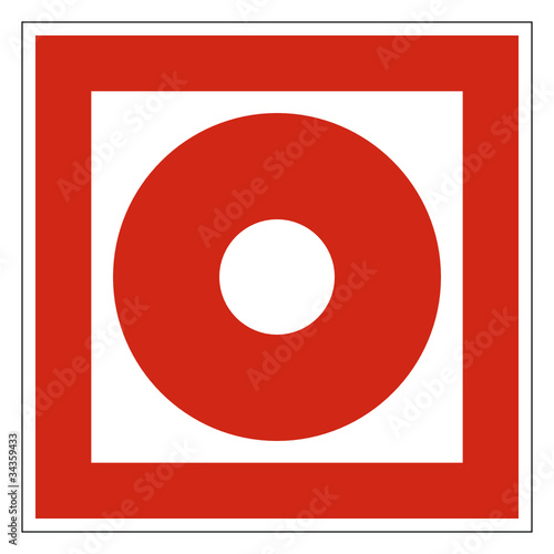 Brandmelder Zeichen Symbol Brandschutzzeichen