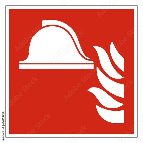 Mittel und Geräte zur Brandbekämpfung Brandschutzzeichen