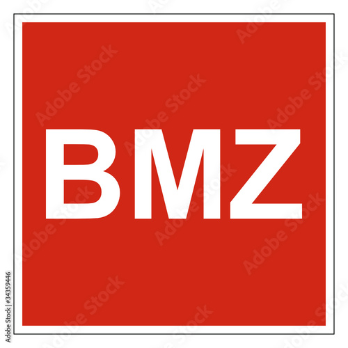 Brandmeldezentrale BMZ Zeichen Symbol Brandschutzzeichen