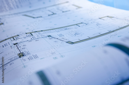 blueprint of building © Franz Pfluegl