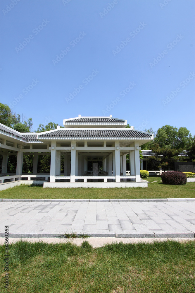 Obraz premium blue sky and landscape architecture