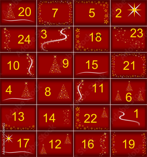 Roter Adventskalender