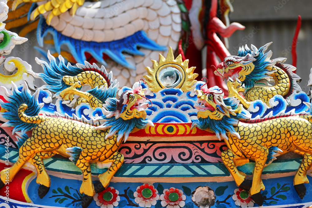 Fototapeta premium Chinese temple, Thailand.