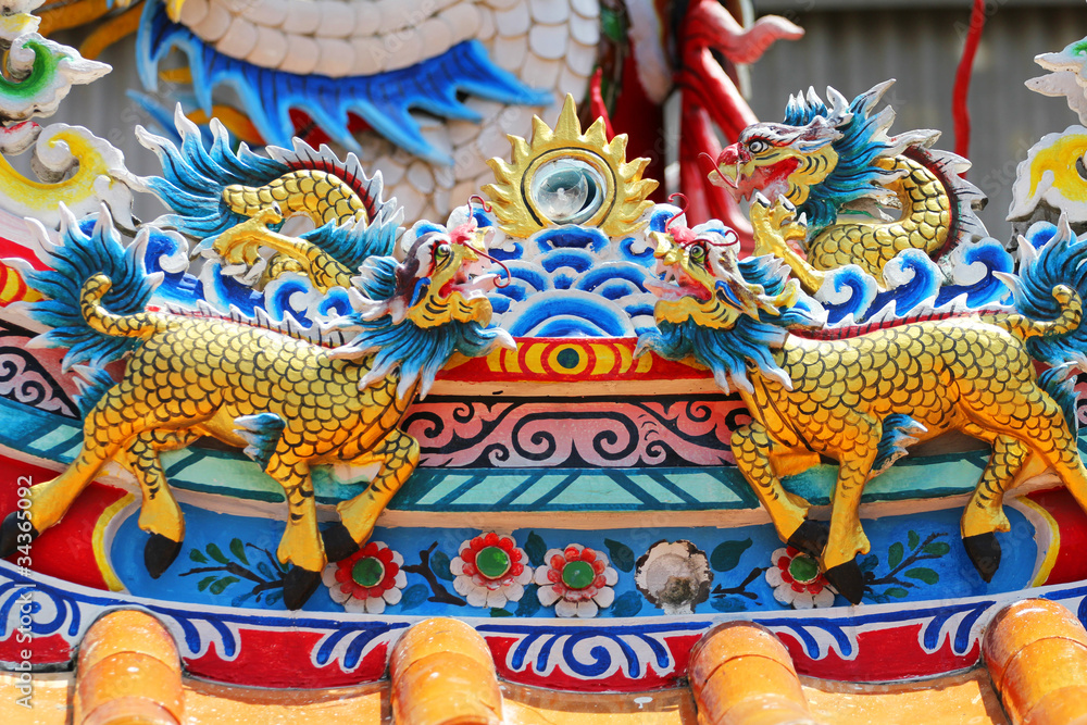 Fototapeta premium Chinese temple, Thailand.