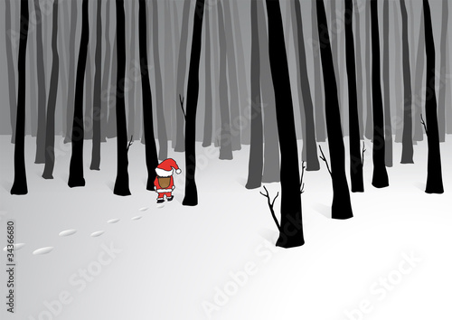 Foret_Hiver_Pere_Noel