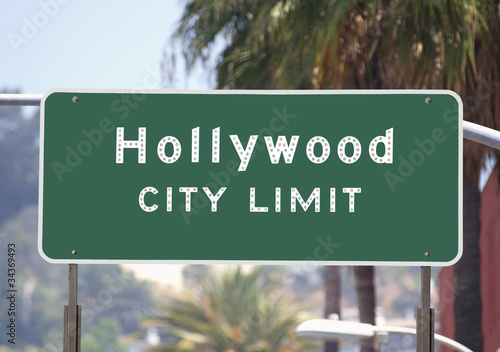 Hollywood City Limits Sign
