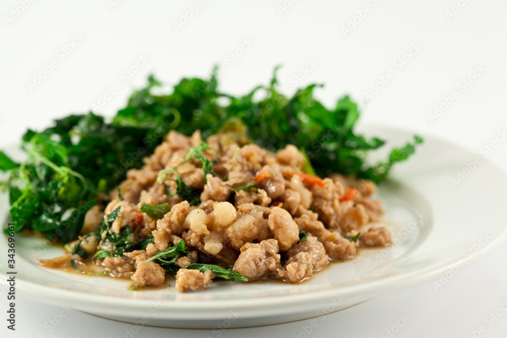stir fried pork whit basil stir fried pork whit basil