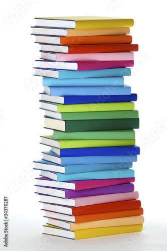 Wallpaper Mural Stack of colorful books Torontodigital.ca