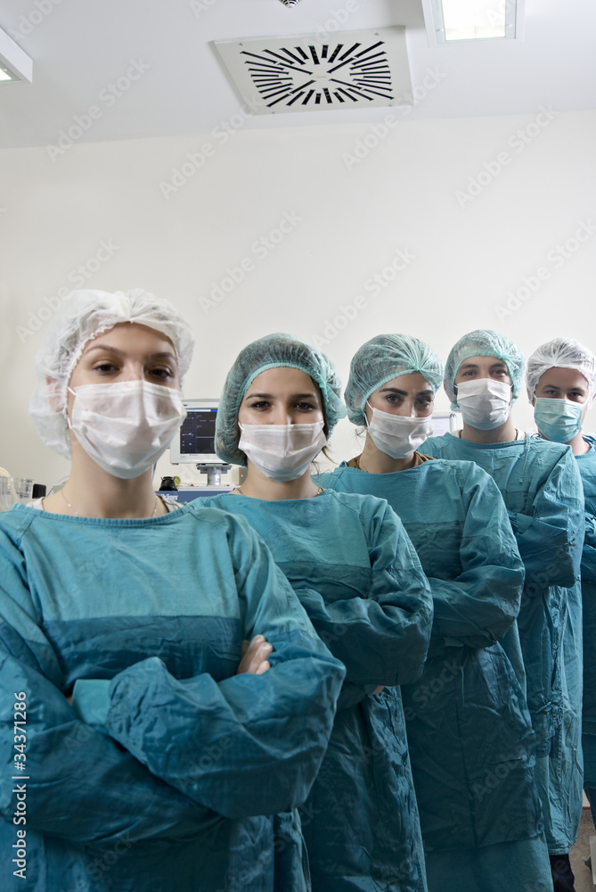 Group of doctors in surgery Group of doctors in surgery