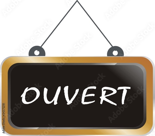 pancarte bois ouvert