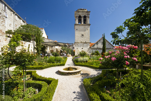 St.Lawrence church and the medival Mediterranean garden photo