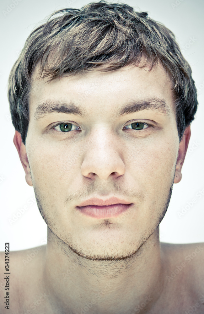 Naklejka premium male face