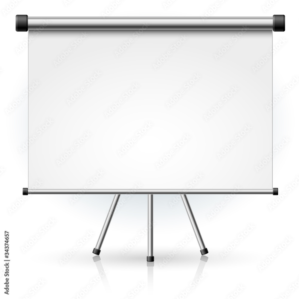 Blank portable projection screen Blank portable projection screen
