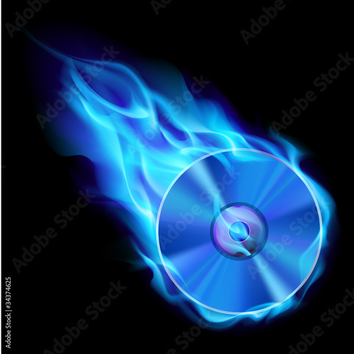 Burning blue CD