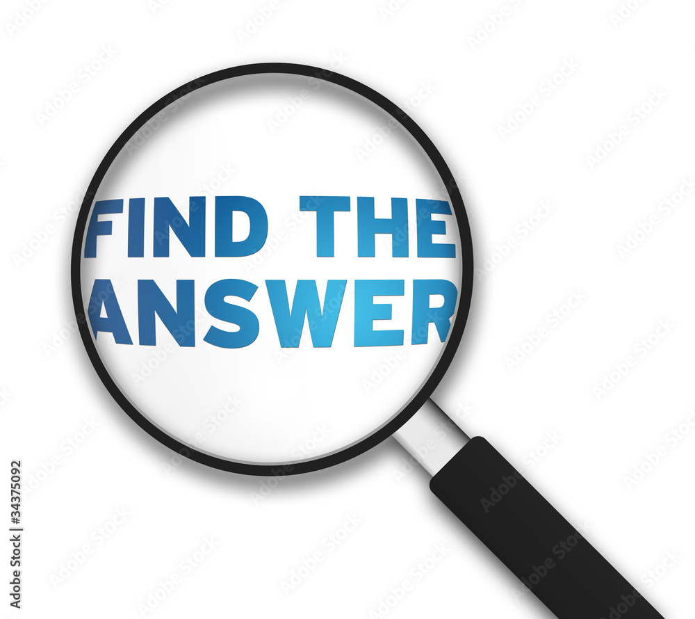 Magnifying Glass - Find The Answer Magnifying Glass - Find The Answer