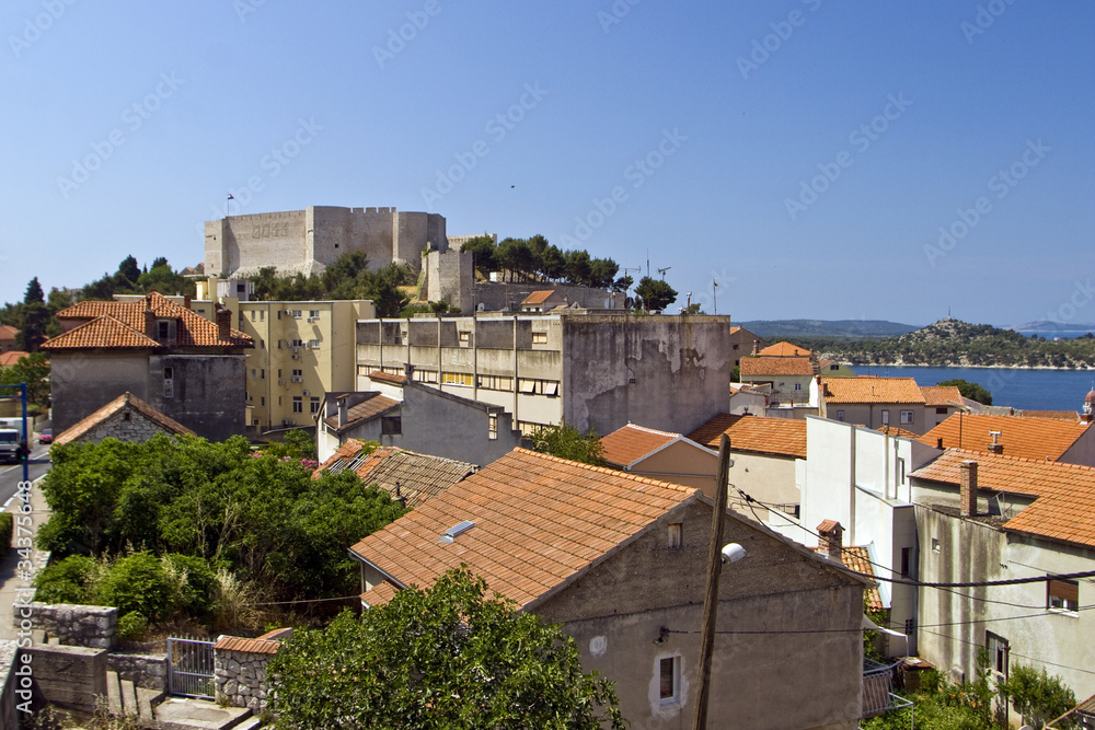 Panorama of houses and St.Michael fortress