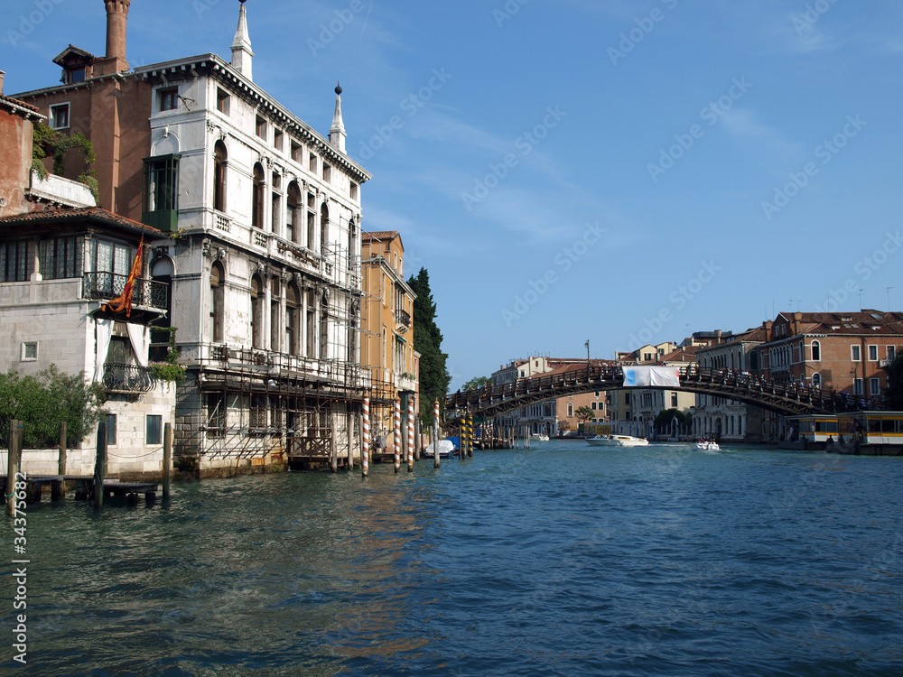 Fototapeta premium Venice- Canal Grande and Ponte dell'Accademia