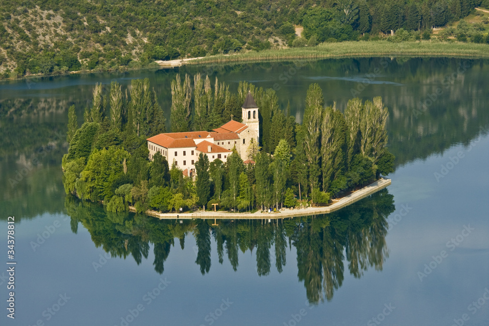 Fototapeta premium Island and monastery Visovac