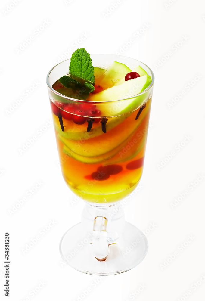 Spicy tea with apple and cranberries Spicy tea with apple and cranberries