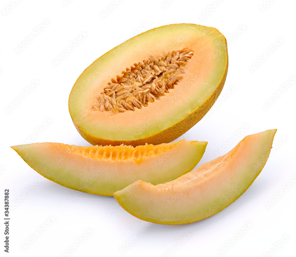 melon with slices melon with slices