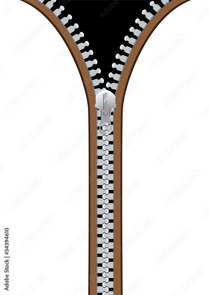 Obraz premium Metal zip