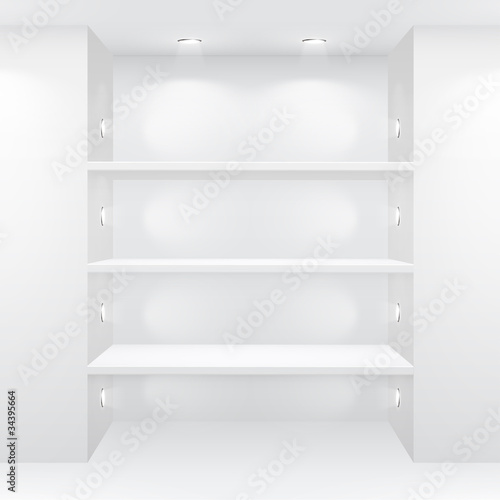 Gallery Interior with empty shelves
