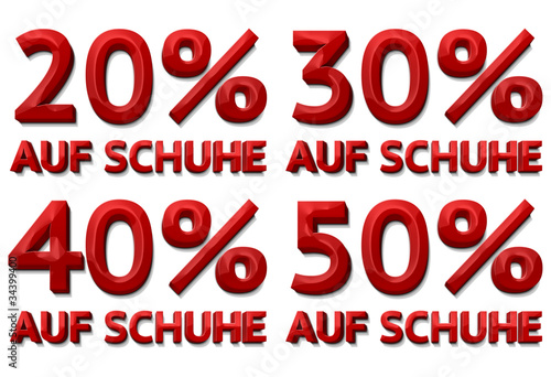 prozente auf schuhe