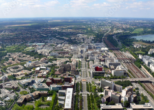 Région parisienne vue du ciel