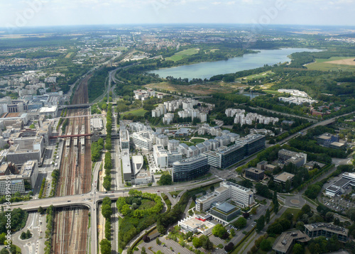 Région parisienne vue du ciel