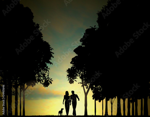 Woodland walkers