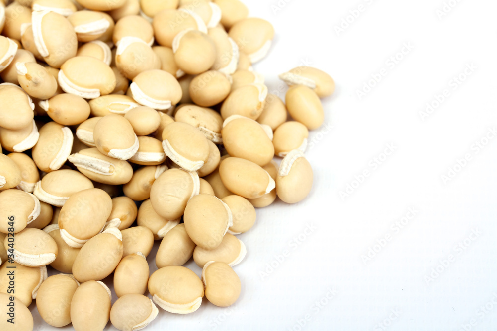 pile soybean on background pile soybean on background