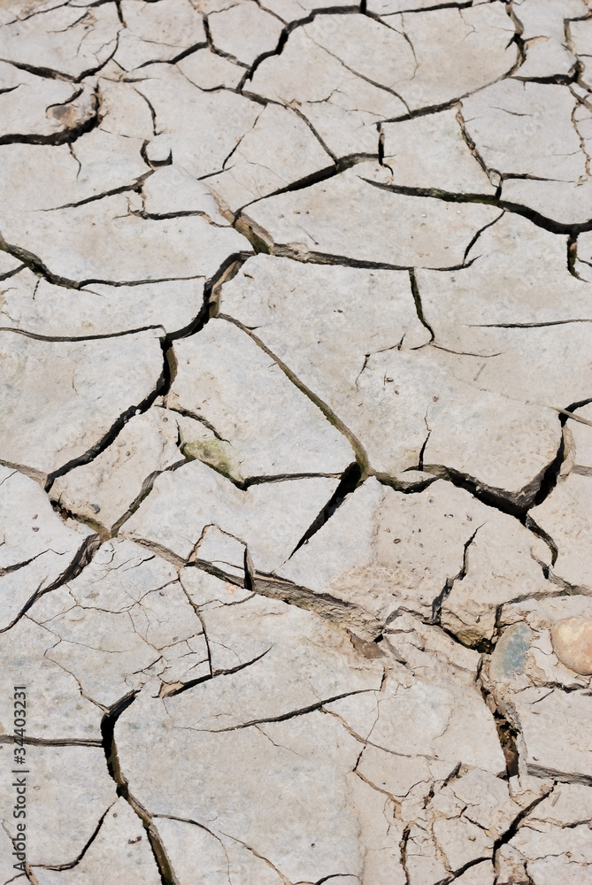 Fototapeta premium Cracked soil