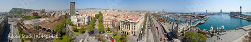 Panorama  of Barcelona #34403430