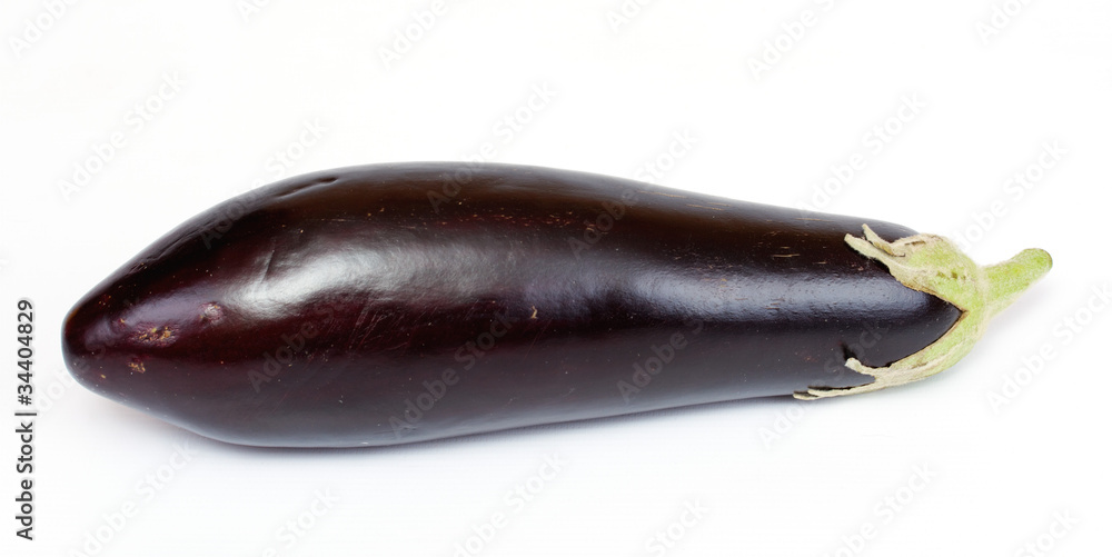 Studio shot of eggplant on white with soft shadow. Studio shot of eggplant on white with soft shadow.