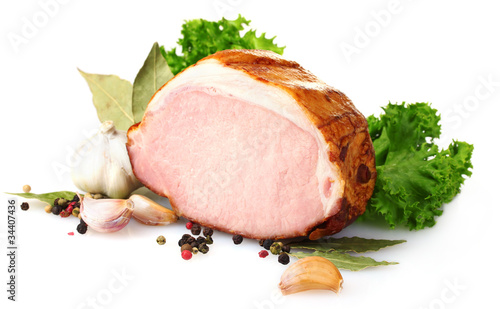 Slika na platnu tasty ham isolated on white