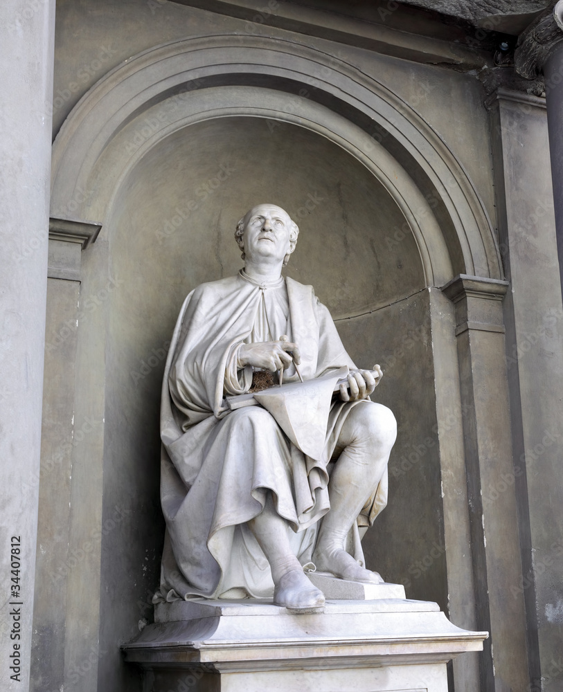 Statue in Duomo Santa Maria Del Fiore. Florence.