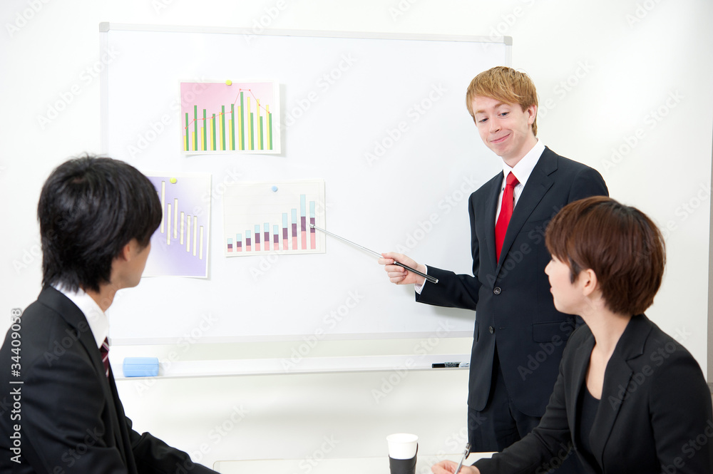 a businessteam on the meeting a businessteam on the meeting
